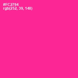 #FC2794 - Wild Strawberry Color Image