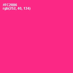 #FC2886 - Wild Strawberry Color Image