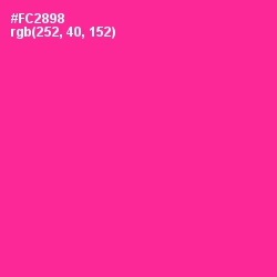 #FC2898 - Wild Strawberry Color Image