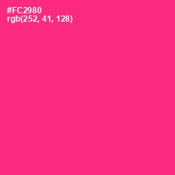 #FC2980 - Wild Strawberry Color Image