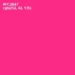 #FC2A87 - Wild Strawberry Color Image