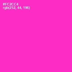 #FC2CC4 - Razzle Dazzle Rose Color Image