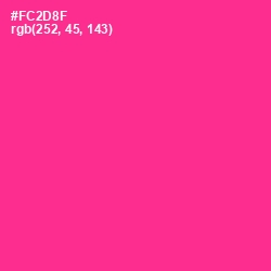 #FC2D8F - Wild Strawberry Color Image