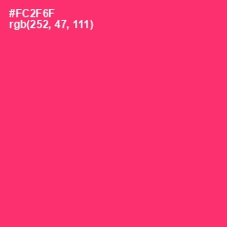 #FC2F6F - Radical Red Color Image