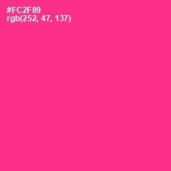 #FC2F89 - Wild Strawberry Color Image