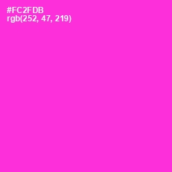 #FC2FDB - Razzle Dazzle Rose Color Image