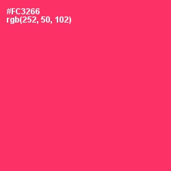 #FC3266 - Radical Red Color Image