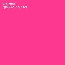 #FC398E - Wild Strawberry Color Image