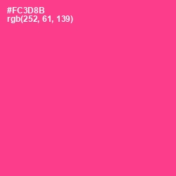 #FC3D8B - Wild Strawberry Color Image