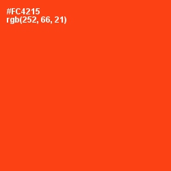 #FC4215 - Vermilion Color Image