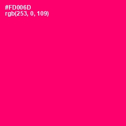 #FD006D - Rose Color Image