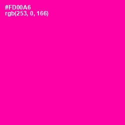 #FD00A6 - Hollywood Cerise Color Image