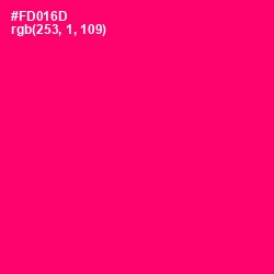 #FD016D - Rose Color Image