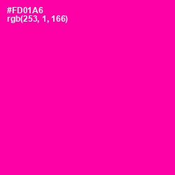 #FD01A6 - Hollywood Cerise Color Image