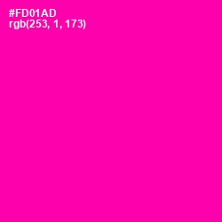 #FD01AD - Hollywood Cerise Color Image