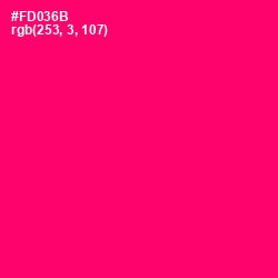 #FD036B - Rose Color Image