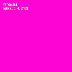 #FD04D4 - Purple Pizzazz Color Image