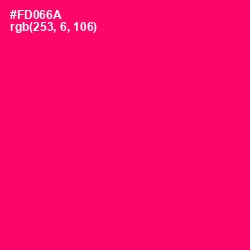 #FD066A - Rose Color Image