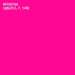 #FD0794 - Hollywood Cerise Color Image