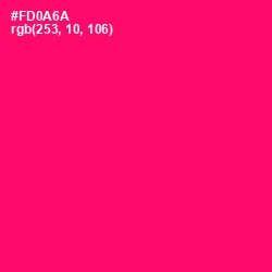 #FD0A6A - Rose Color Image