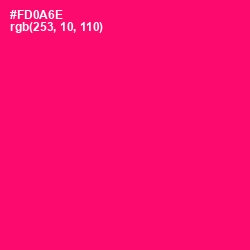 #FD0A6E - Rose Color Image