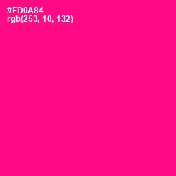 #FD0A84 - Hollywood Cerise Color Image