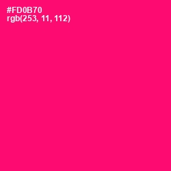 #FD0B70 - Rose Color Image