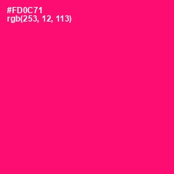 #FD0C71 - Rose Color Image