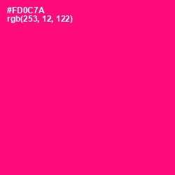 #FD0C7A - Rose Color Image