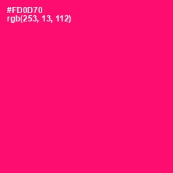 #FD0D70 - Rose Color Image