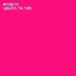 #FD0E7E - Rose Color Image