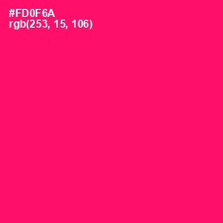 #FD0F6A - Rose Color Image