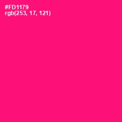 #FD1179 - Rose Color Image