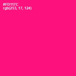 #FD117C - Rose Color Image