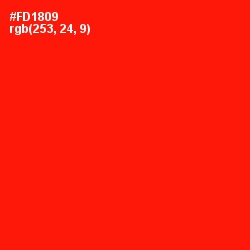 #FD1809 - Red Color Image