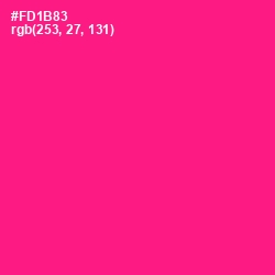 #FD1B83 - Wild Strawberry Color Image