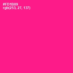 #FD1B89 - Persian Rose Color Image