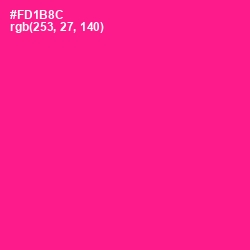 #FD1B8C - Persian Rose Color Image