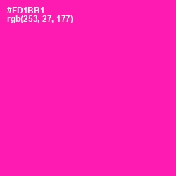 #FD1BB1 - Hollywood Cerise Color Image