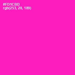 #FD1CBD - Hollywood Cerise Color Image