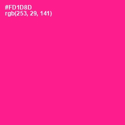 #FD1D8D - Persian Rose Color Image