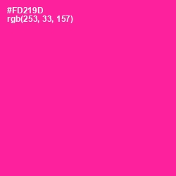 #FD219D - Wild Strawberry Color Image