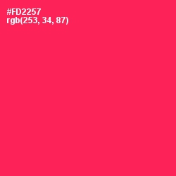 #FD2257 - Radical Red Color Image