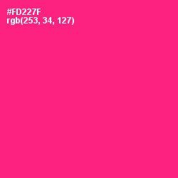 #FD227F - Rose Color Image