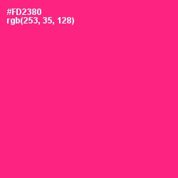 #FD2380 - Wild Strawberry Color Image