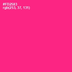 #FD2583 - Wild Strawberry Color Image