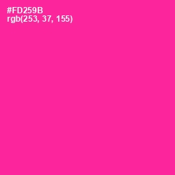 #FD259B - Wild Strawberry Color Image