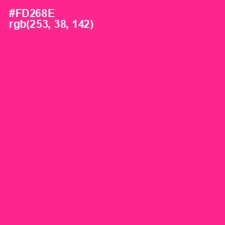 #FD268E - Wild Strawberry Color Image