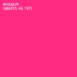 #FD2A7F - Radical Red Color Image