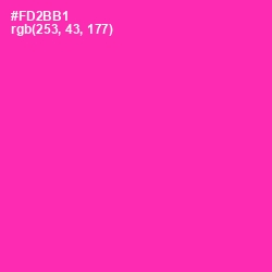 #FD2BB1 - Persian Rose Color Image